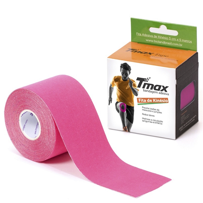 Fita Kinesio Tmax Bandagem Adesiva 5m X 5cm Bioland