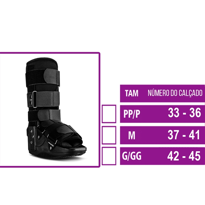 Bota Ortopedica Imobilizadora Hidrolight Comfort Curta
