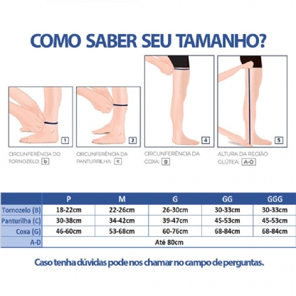 Meia Sigvaris Antitrombo 18-23mmhg Meia Coxa