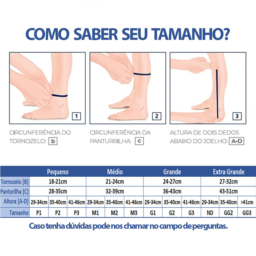 Meia Sigvaris Comfort Premium 30-40mmhg Panturrilha Ponteira Aberta