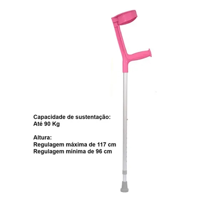Muleta Canadense Sequencial Articulada Click 110kg Ponteira 3/4 Unidade