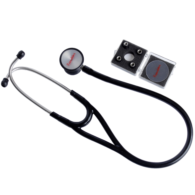Estetoscópio Cardiológico Profissional Premium Preto