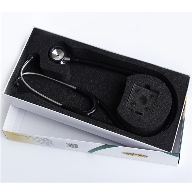 Estetoscópio Cardiológico Profissional Premium Preto