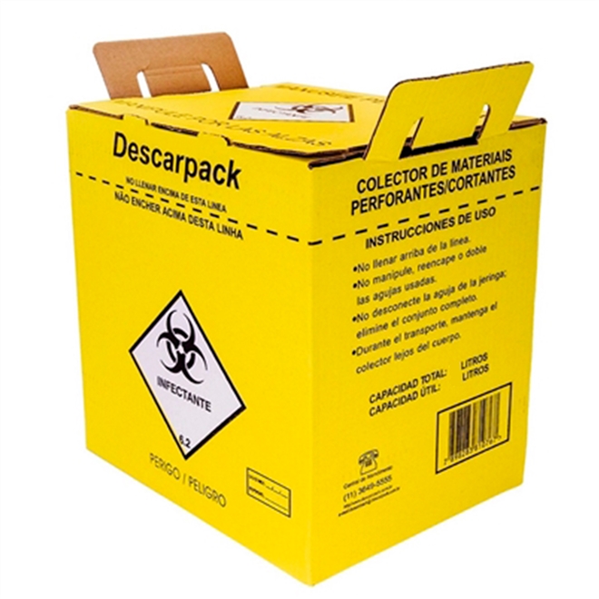 Coletor Para Material Perfurocortante Descarpack 13 Litros 