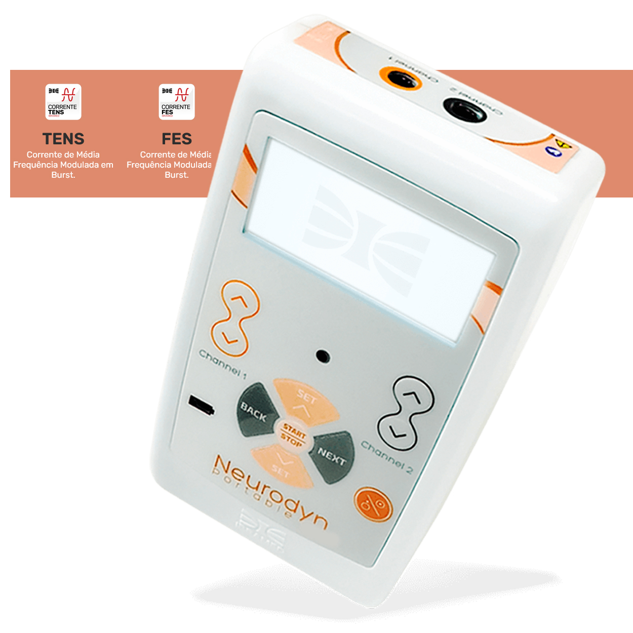 Neurodyn Portátil Tens e Fes System V3.0 Bivolt Ibramed