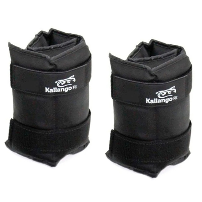 Caneleira Kallango Profissional Emborrachada Preta 8kg Par