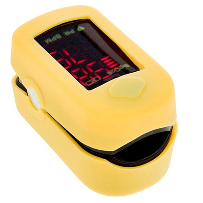 Oxímetro de Dedo Choicemmed Portátil Capa Amarela MD300C1