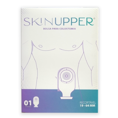 Bolsa Colostomia e Ileostomia Adulto Recortável 19MM/64MM Opaca 1Und Skinupper