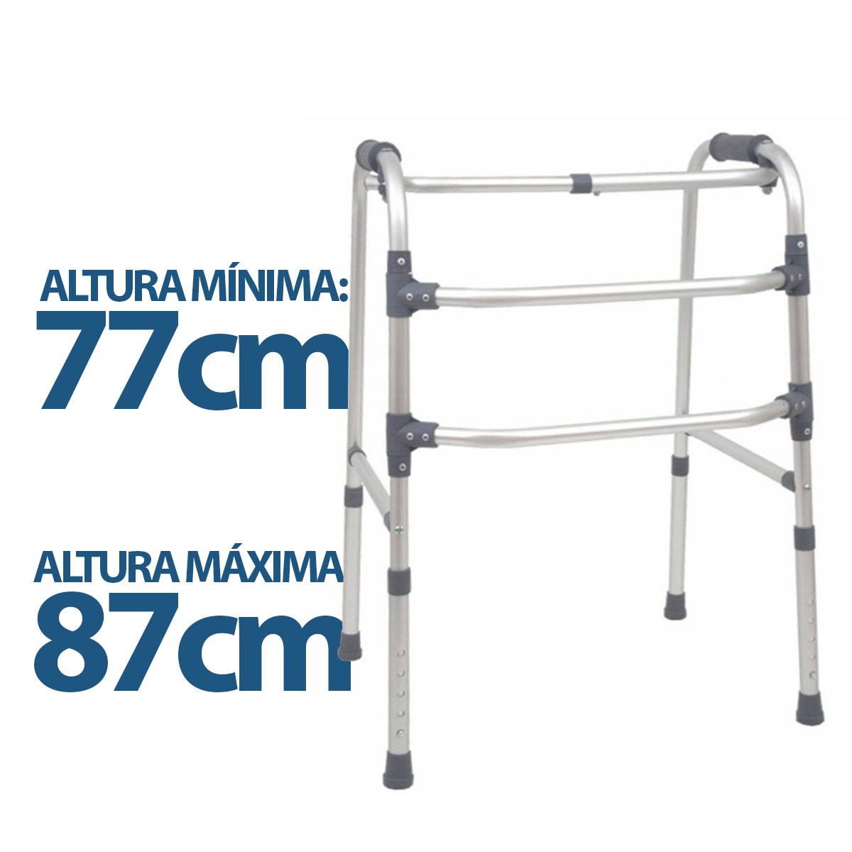 Andador de Alumínio 3 Barras Articulado Sequencial 