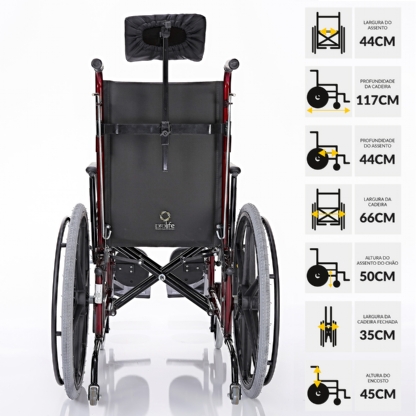 Cadeira De Rodas Prolife Tetra 44cm