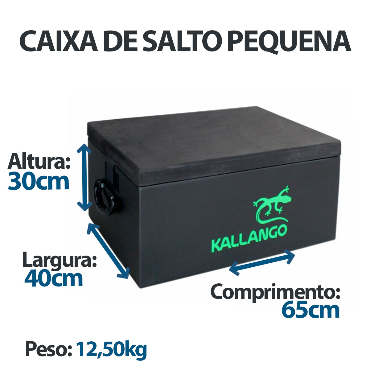 Caixa Para Salto CrossFit Kallango Pequena 30x40x65cm