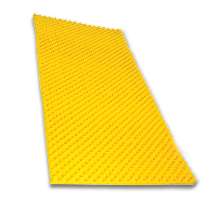 Colchão Piramidal Luck Stress D18 185x85x04cm Amarelo