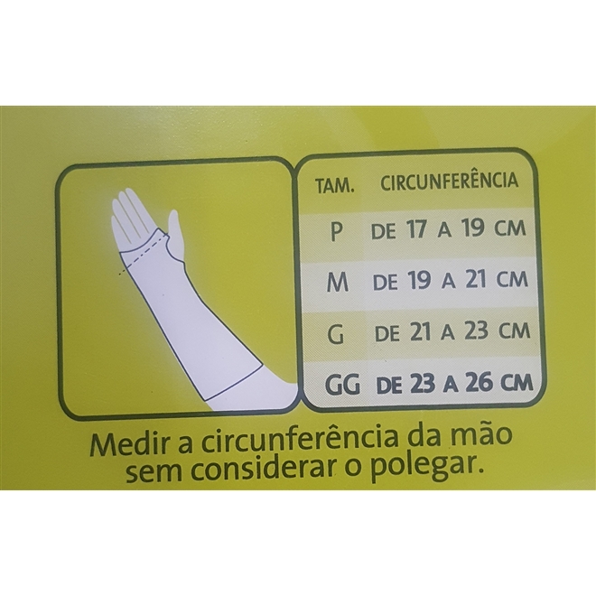 Órtese Munhequeira Mercur Longa Esquerda Bege Com Tala