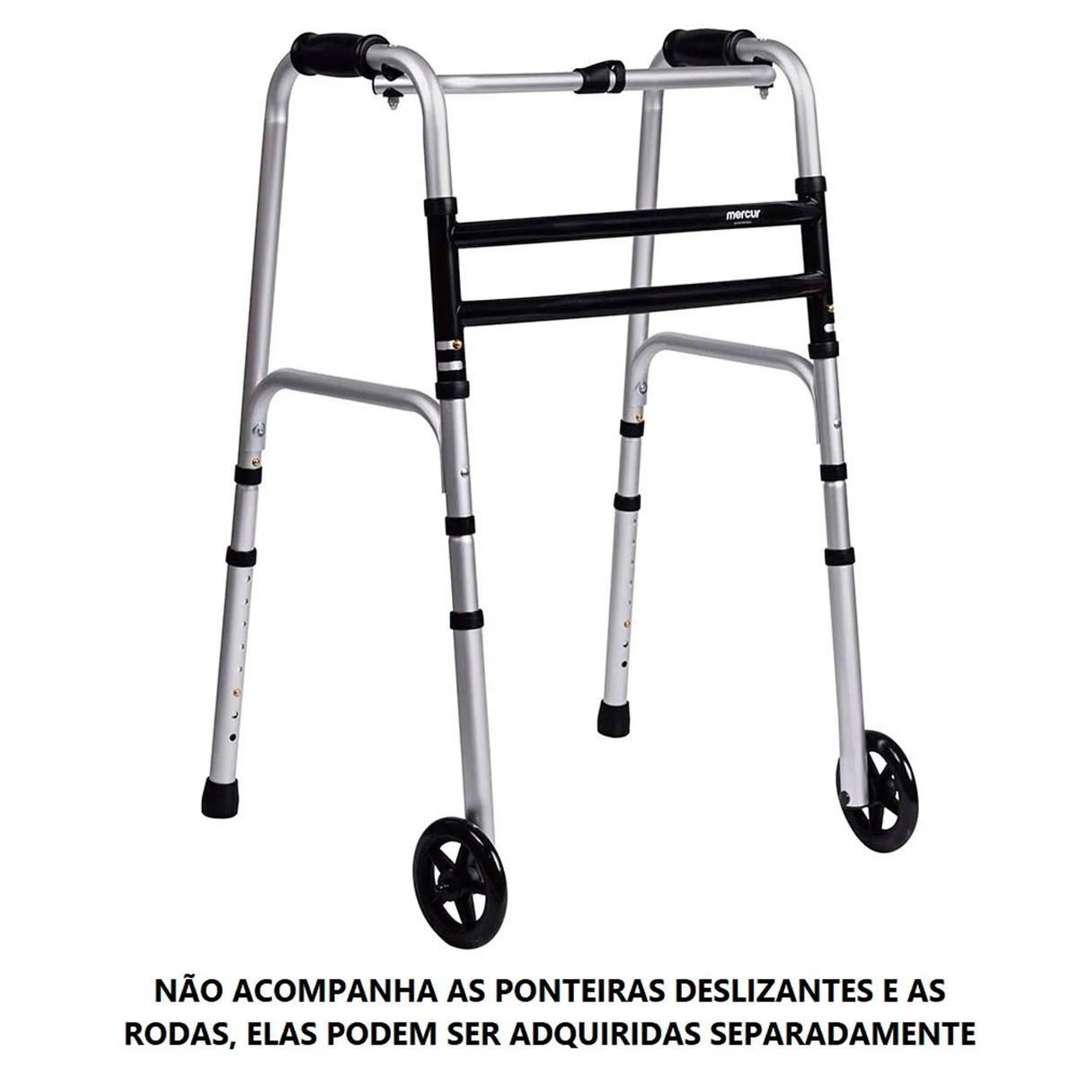 Andador Articulado e Fixo Mercur Alumínio 130kg