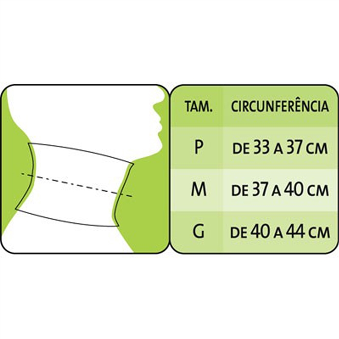Colar Cervical Mercur Apoio Mentoniano Branco 