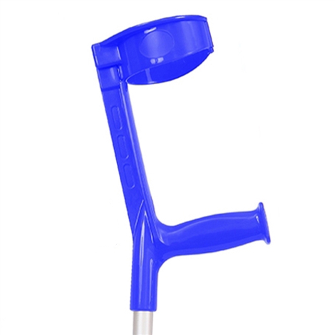 Muleta Canadense Sequencial Articulada Click 110kg Ponteira 3/4 Par Azul
