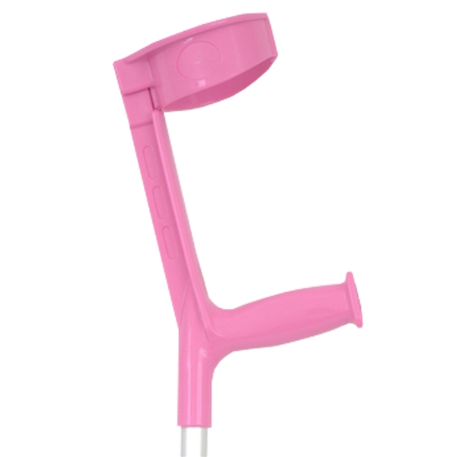 Muleta Canadense Sequencial Articulada Click 110kg Ponteira 3/4 Par Rosa