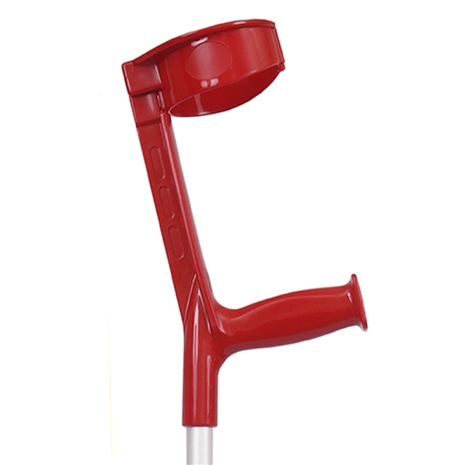 Muleta Canadense Sequencial Articulada Click 110kg Ponteira 3/4 Par Vermelha