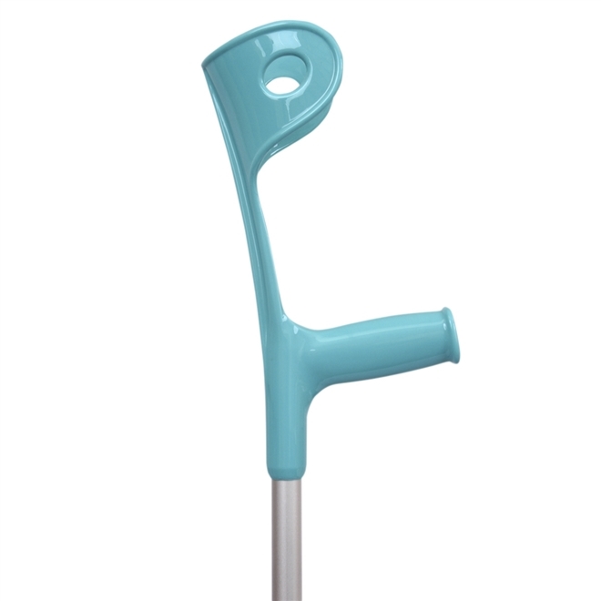 Muleta Canadense Sequencial Fixa 110kg 3/4 Par Azul Turquesa