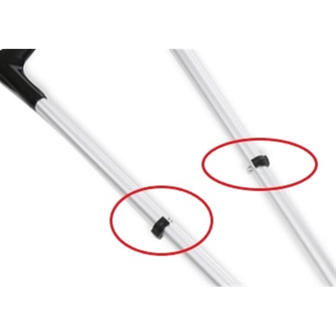 Muleta Canadense Sequencial Fixa 130kg Ponteira 3/4 Par Uva