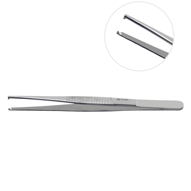 Pinça Anatômica 16 CM Dente de Rato