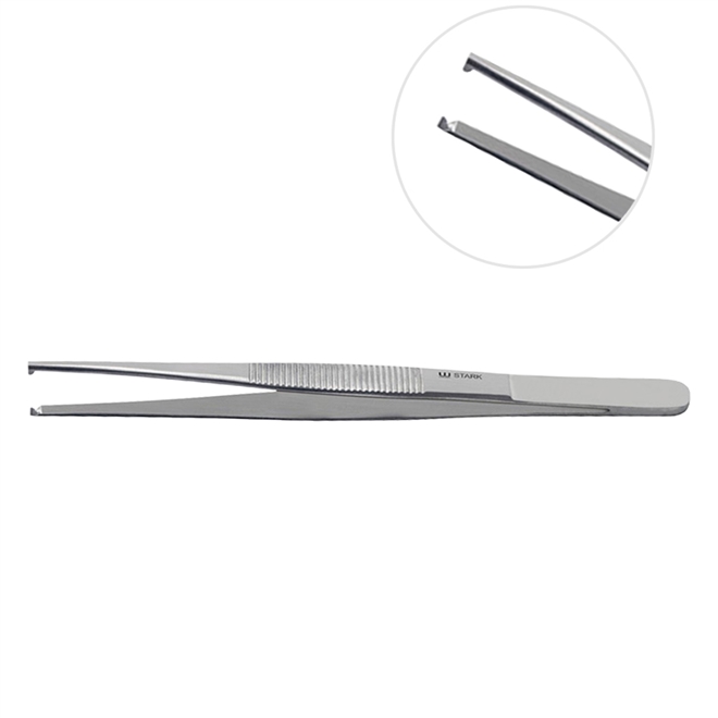 Pinça Anatômica 20 CM Dente de Rato