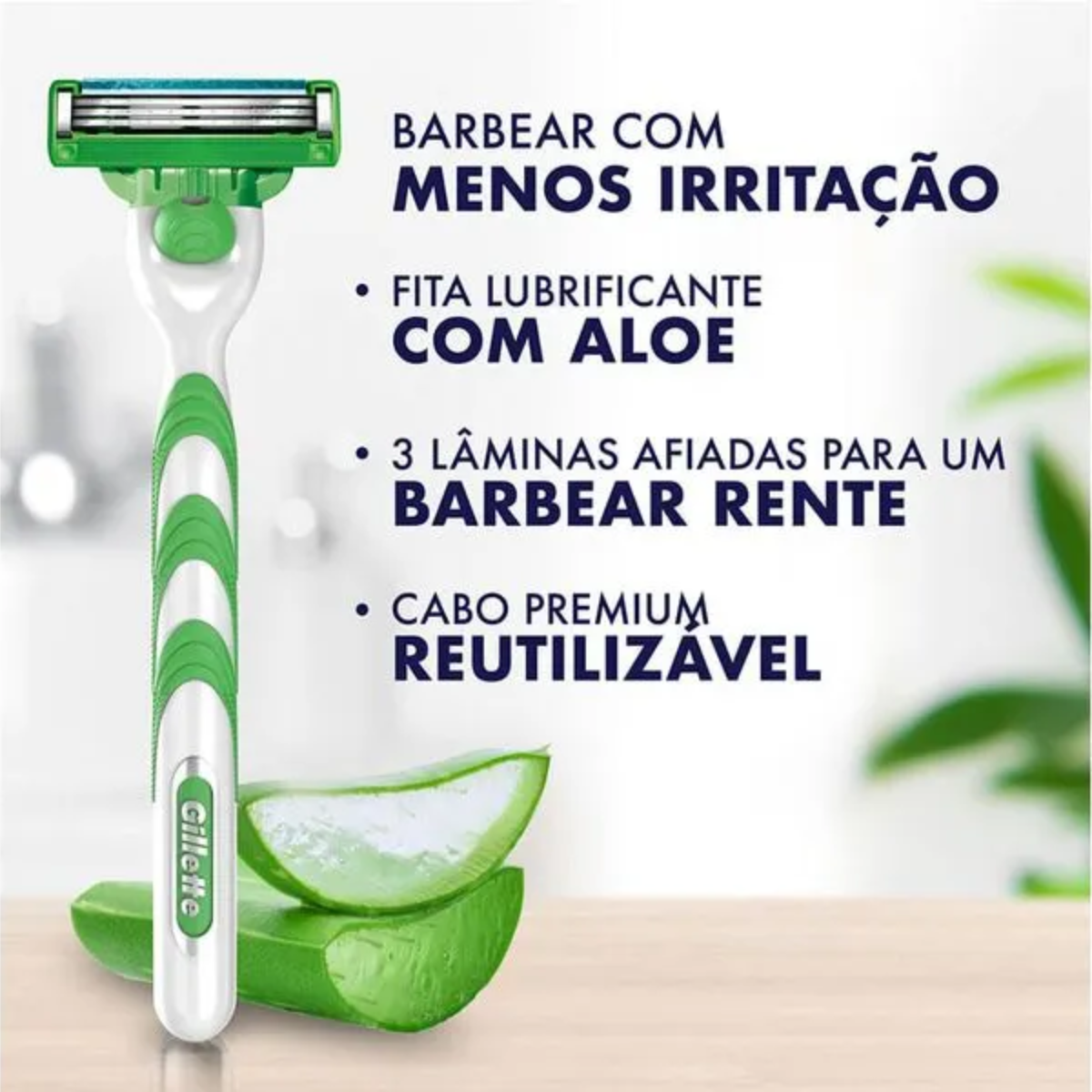 Aparelho de Barbear Gillette Mach3 Sensitive 
