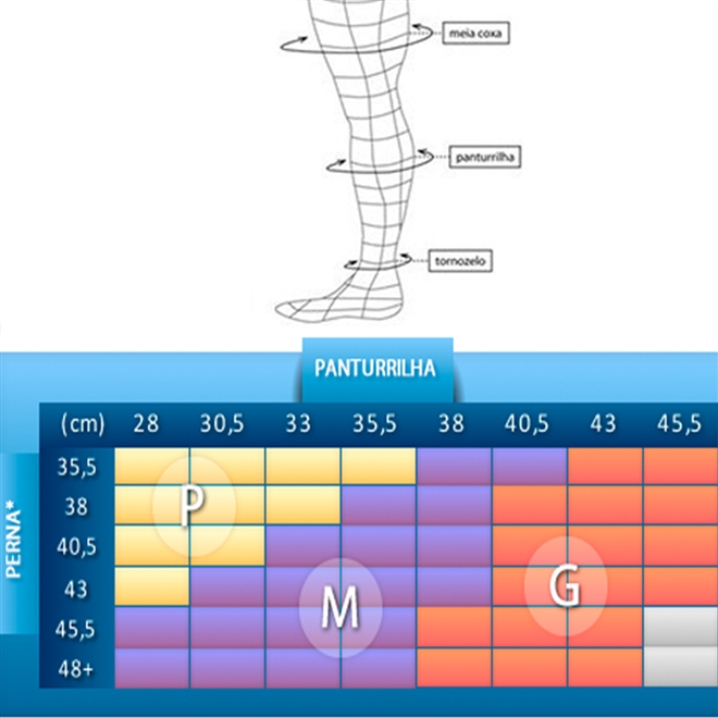 Meia Kendall 18-21 mmHg Meia Masculina Preta Tam G 1802