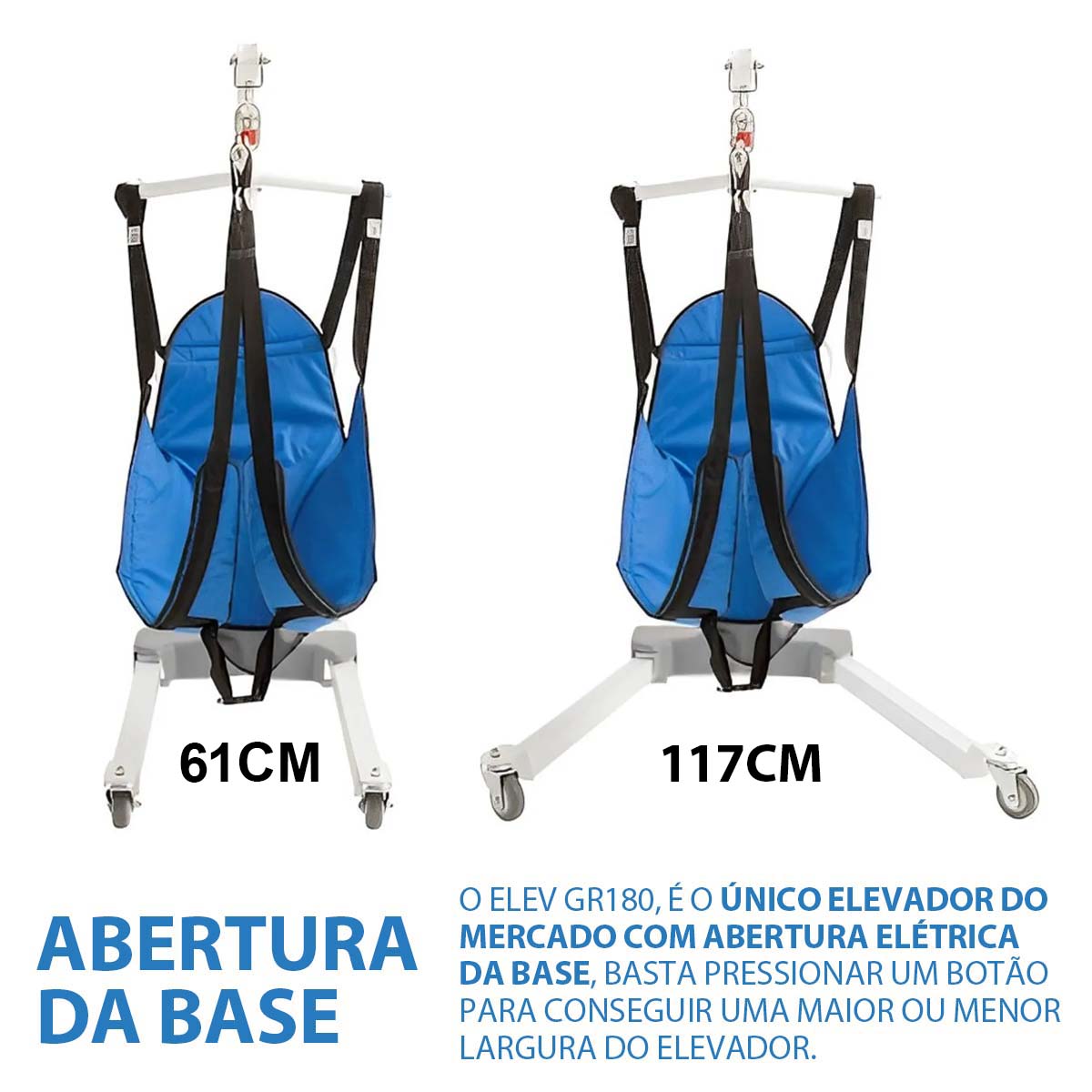Elevador Guincho de Transferência Elétrico 180 Kg Ortobras