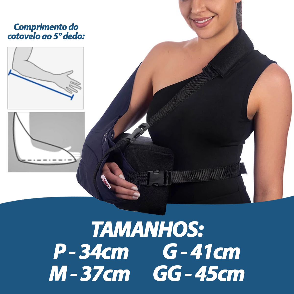 Tipoia Abdução com Coxim Pós Operatório Membro Superior GLC