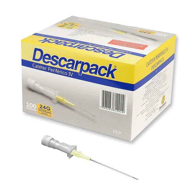 Cateter Intravenoso n24 Medix 100 un