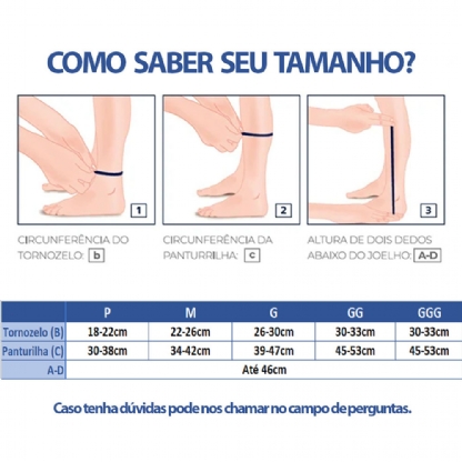Meia Sigvaris Antitrombo 18-23mmhg Panturrilha Branca