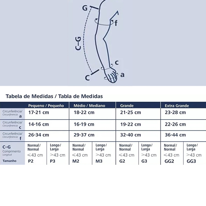 Braçadeira Sigvaris 20-30MMHG Natural Clara M2