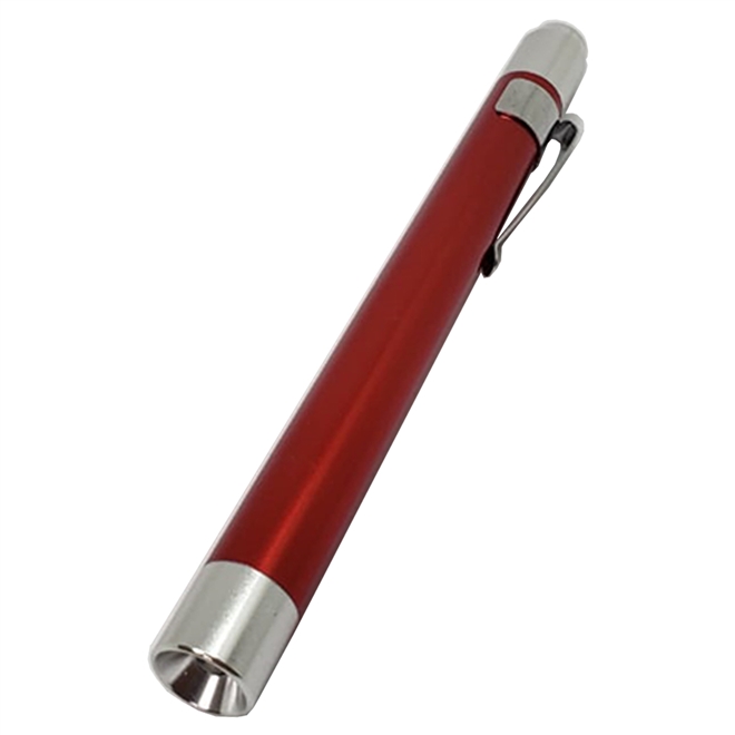 Lanterna Clinica de Bolso em Aluminio LED AK 5 Und Vermelho