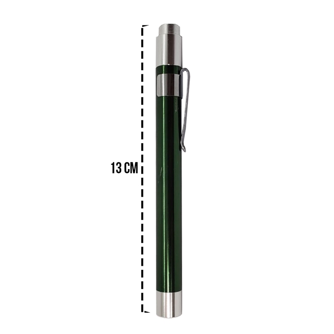 Lanterna Clinica de Bolso em Aluminio LED AK 5 Und Verde