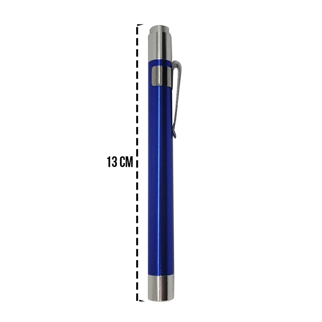 Lanterna Clinica de Bolso em Aluminio LED AK 10 Und Azul