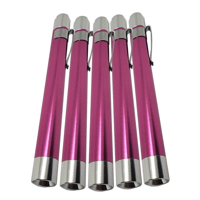 Lanterna Clinica de Bolso em Aluminio LED AK 10 Und Rosa