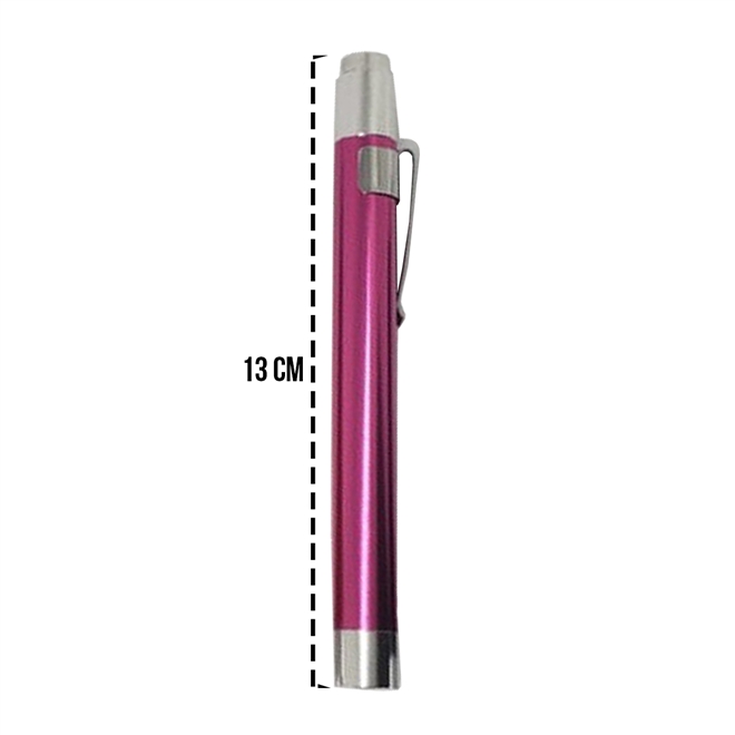 Lanterna Clinica de Bolso em Aluminio LED AK 10 Und Rosa