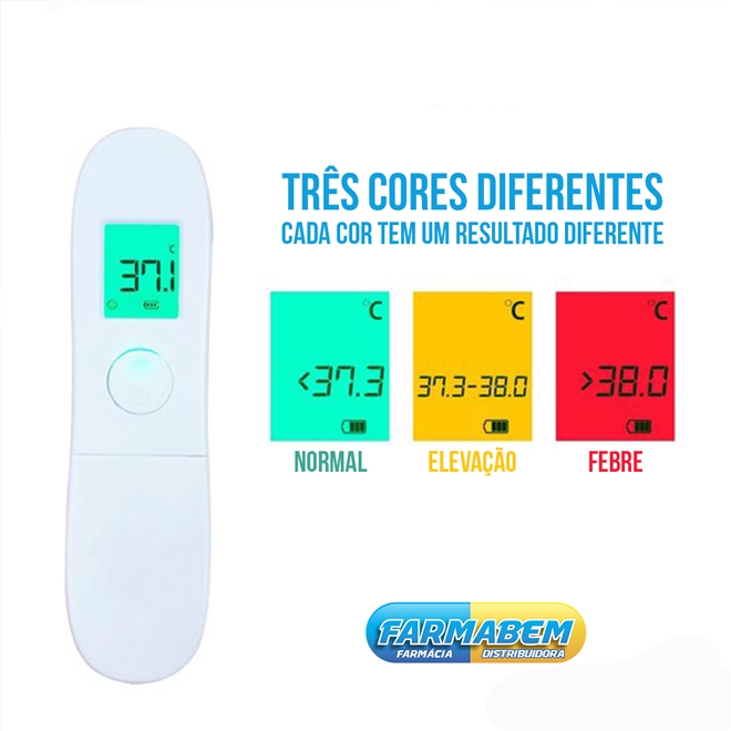 Termômetro Sem Contato Digital Infravermelho Supermedy