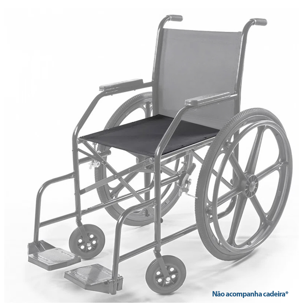 Assento Cadeira de Rodas Prolife 44cm Fecho Aderente com 4 Furos