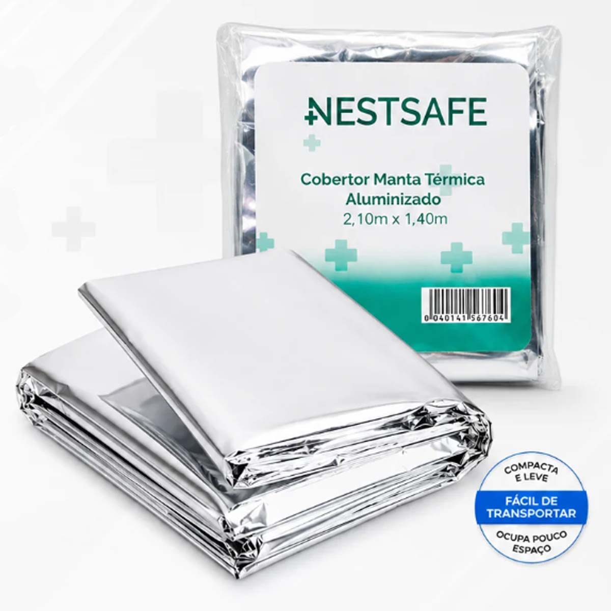 Manta Térmica Aluminizada 210x140cm Nestsafe