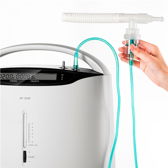 Concentrador Oxigênio O2 Yuwell 5L 220V Com Controle Remoto