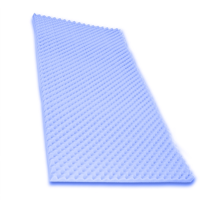 Colchão Piramidal Alveolado D28 188x88x6cm Azul BlendCare