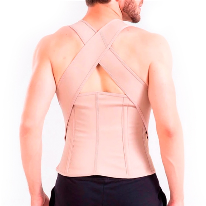 Corretor Postural Esbelt Bege Masculino 