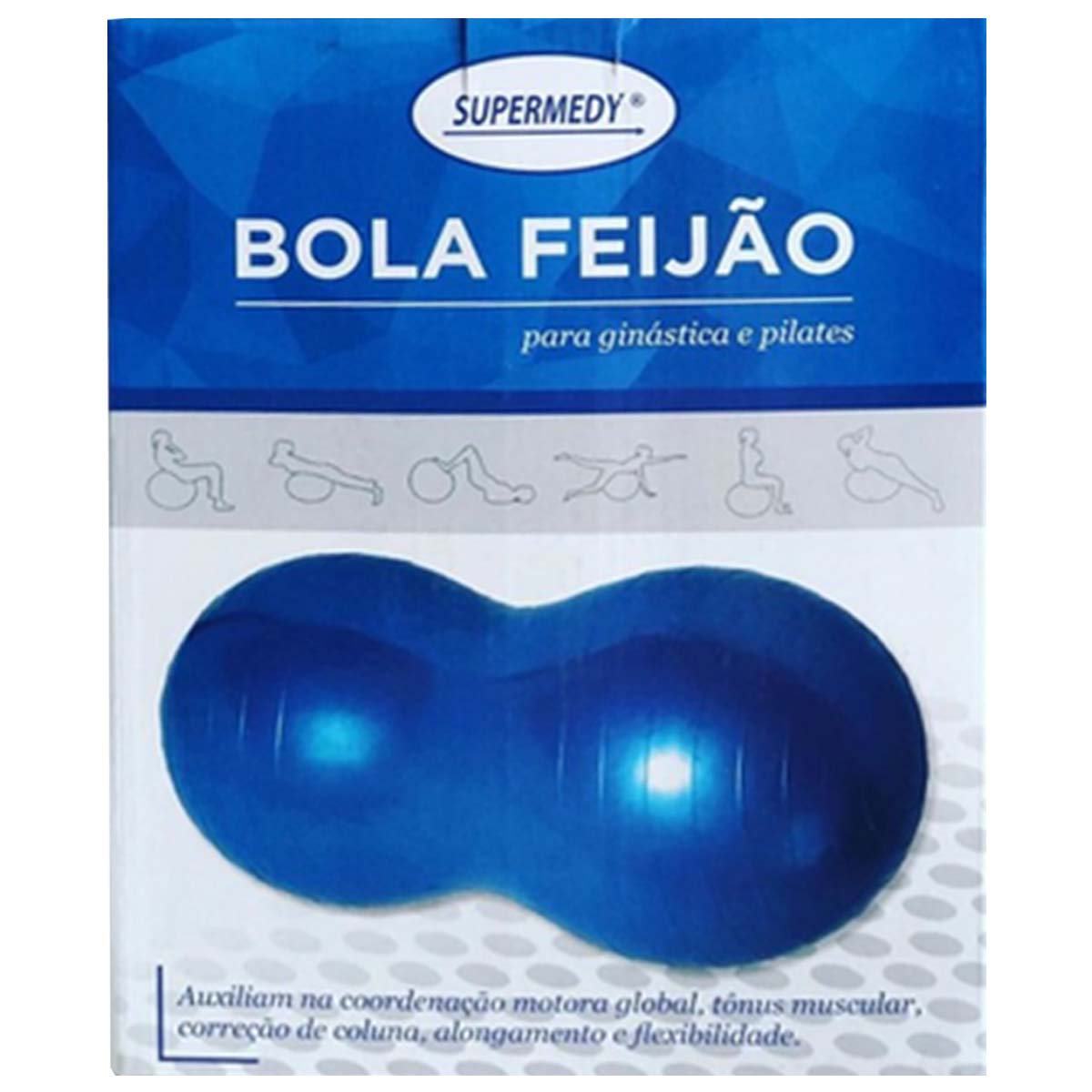 Bola Feijão 45x90cm Azul Supermedy Bean 