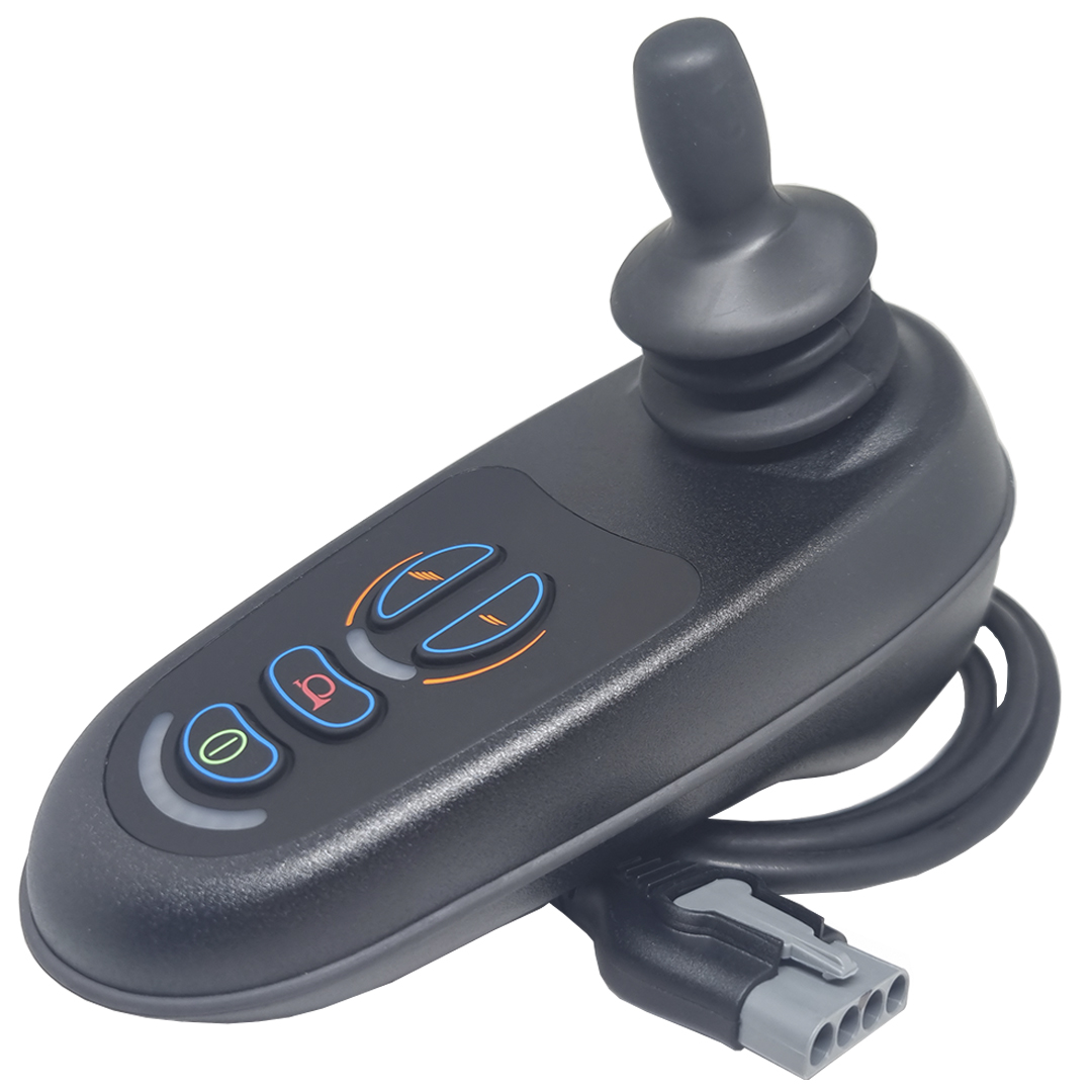 Joystick Completo VR2 para Cadeira de Rodas Motorizada Ottobock Conexão Cinza