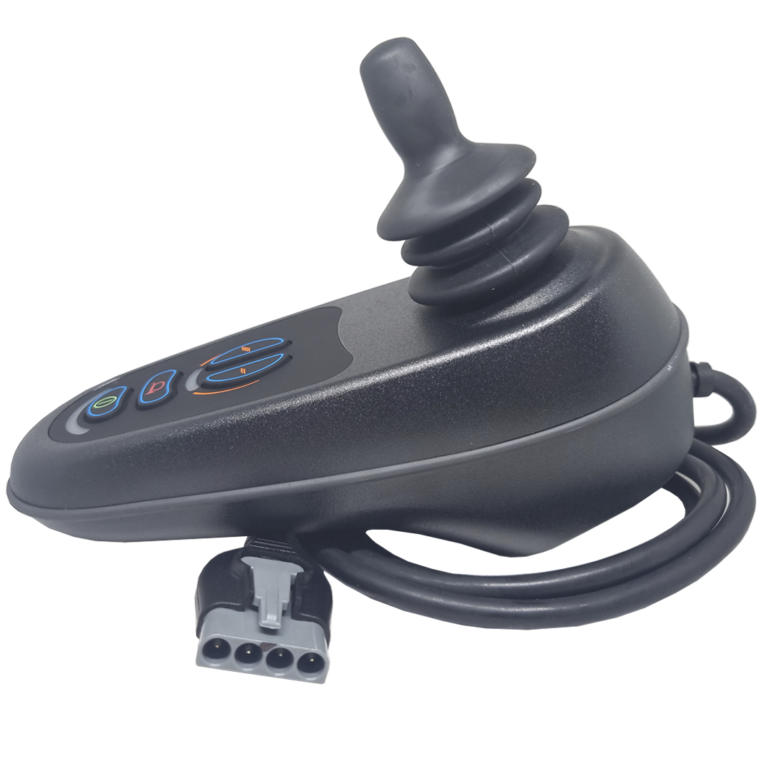 Joystick Completo VR2 para Cadeira de Rodas Motorizada Ottobock Conexão Cinza