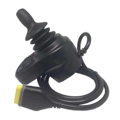 Joystick Completo VR2 para Cadeira de Rodas Motorizada Ortobras Conexão Amarelo