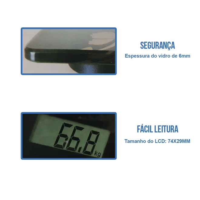 Balança Digital Bioland 180KG EB9010 Plus