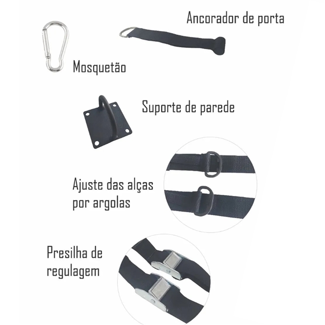 Fita de Suspensão com Regulagem TRX Brave